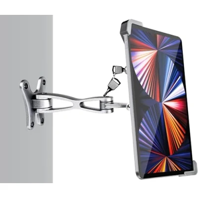 Immagine di woleyi Supporto Muro Tablet Serratura di Sicurezza Antifurto, Porta Parete Antitaccheggio per Negozi Bancarelle Mostre iPad Pro Air Mini, Galaxy Tabs, Surface da 7 11&quot;