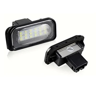 Immagine di PEXORT 2 pezzi di ricambio for Luce targa auto, Mercedes Benz, Classe C W203 R230 W209 C209 A209 SL CLK