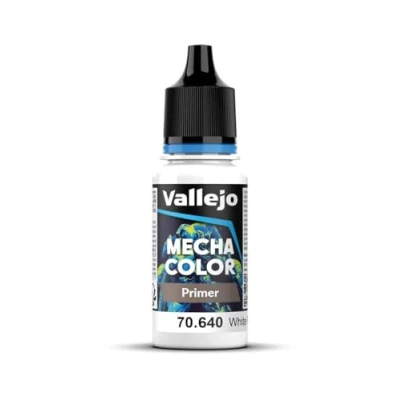 Immagine di Vallejo Mecha Color Colore Acrilico a Base d&#039;Acqua per Aerografo, 17 ml, Bianco (White Primer)