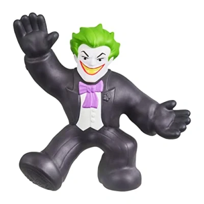 Immagine di Heroes of Goo Jit Zu Dc Hero Pack Super Goopy Smoking Joker, figura d&#039;azione alta, perfetto regalo di Natale/compleanno per bambini dai 4 agli 8 anni, gioco tattile elastico e morbido, 11,4 cm