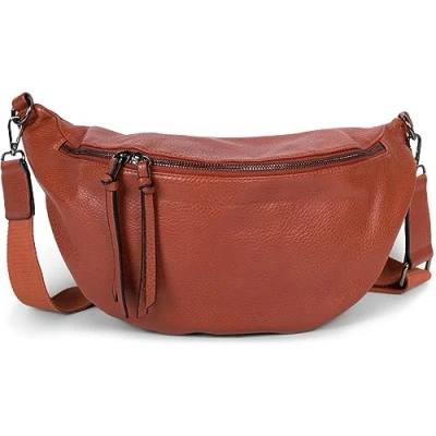 Immagine di styleBREAKER borsa a tracolla mezzaluna da donna, regolabile staccabile, semplice 02012386, colore:Cognac