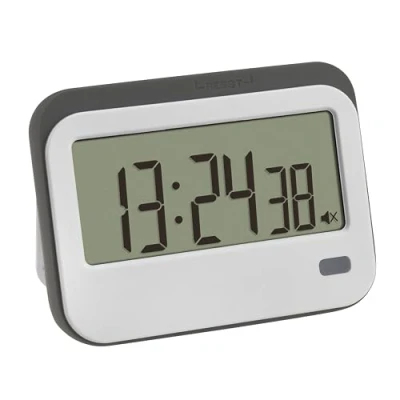 Immagine di TFA Dostmann Digitaler Timer mit Stoppuhr und Wecker Bianco, Grigio digitale