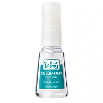 Immagine di Valmy Gel Top Coat Ultra Gloss Trattamento unghie effetto cristallo, 1 unità (1 x 14 ml)