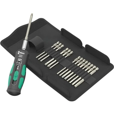 Immagine di Wera 7515/16 Kraftform Safe Torque Speed Universal 1 05075851001 Kit inserti 16 parti Croce Phillips, TORX BO, Plus, Brugola interna incl. Cacciavite