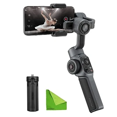 Immagine di Zhiyun Smooth 5 3 Axis Focus Pull &amp; Zoom Capacità Handheld Gimbal Stabilizzatore per Smartphone Come iPhone 13 12 X 8 7 Plus 6 Samsung Galaxy S8+S8 S7 S6 S5