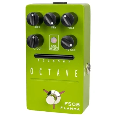 Immagine di pedale per chitarra FLAMMA FS08 FS07 FS06 FS05 FS03 FS02 FS01 Reverb, effetti chitarra, 7 slot riponibili, 11 di modulazione True Bypass (FS08)