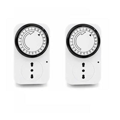 Immagine di LEOFLA 2 X Timer Regolabili 24 H Con Presa Analogica Programmabile Temporizzati