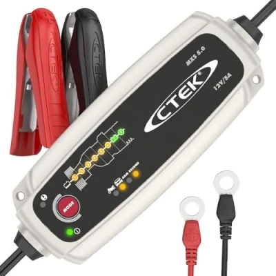 Immagine di CTEK MXS 5.0 56 305 carica batteria portatile, mantenitore di 5 12 1.2 110