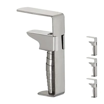 Immagine di Relaxdays Clip Fermatovaglia Regolabile, Set da 4 Morsetti per Tavoli Spessi, Acciaio, fino a 4,2 cm spessore, argento