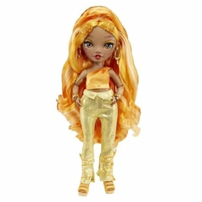 Immagine di Rainbow High Meena Fleur Bambola alla Moda Color Oro Include 2 Abiti Mix &amp; Match con Accessori per Bambini dai 6 ai12 Anni da Collezionare, 578284EUC