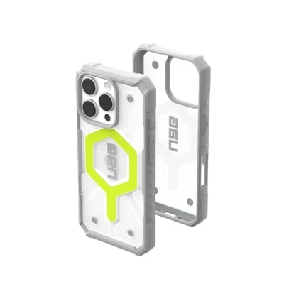 Immagine di Urban Armor Gear Pathfinder MagSafe Case Backcover per cellulare Apple iPhone 16 Pro Neon, Trasparente Compatibile con