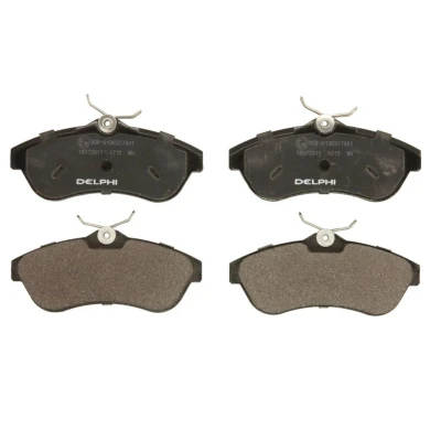 Immagine di DELPHI LP1715 Kit pastiglie freno Non predisposto per contatto segnalazione usura con lamierino anticigolío senza accessori CITROËN: C3 I Hatchback