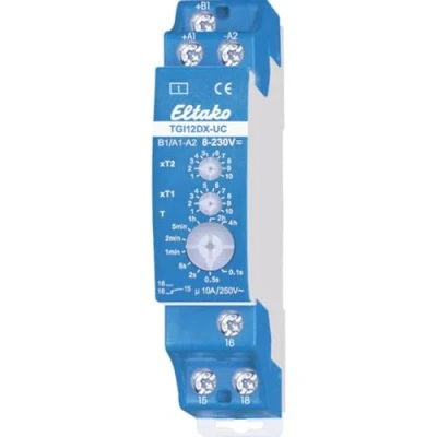 Immagine di Eltako 23001402 TGI12DX UC Relè temporizzato Monofunzionale 230 V 1 pz. Intervallo di tempo: 0.1 s 40 h scambio