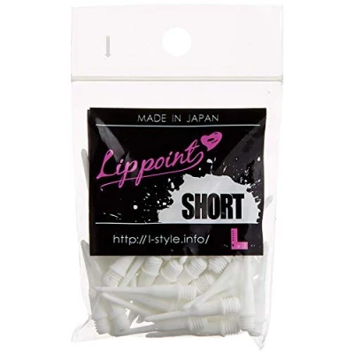 Immagine di L style Shortlip Soft Dart Tips White Short Set of 50 Tip Darts Lip Shafts by