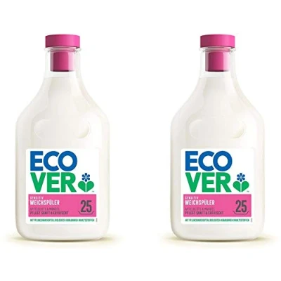 Immagine di Ecover ammorbidente fiori di mela e mandorla (750 ml/25 lavaggi), con ingredienti a base vegetale, ecologico per biancheria morbida profumata
