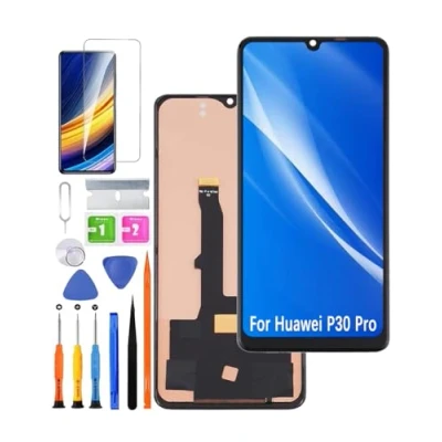 Immagine di Display di ricambio per schermo LCD Huawei P30 Pro TFT, VOG L29 L09 AL00 Touch Digitizer Assembly Kit riparazione (senza impronte digitali, non curvo Screen)