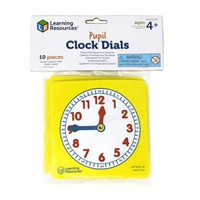 Immagine di Learning Resources Quadranti di Orologi per Studenti (Set da 10), Multicolore, LSP0112 UK