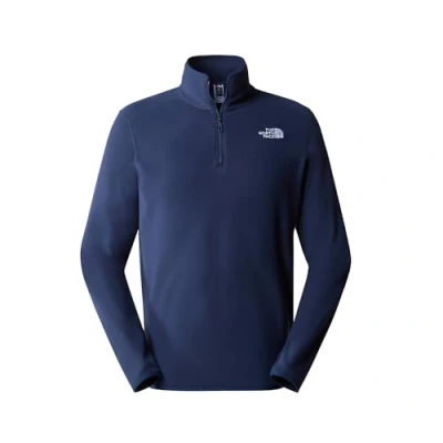 Immagine di The North Face Glacier 1/4 ZIP Felpa in pile, Uomo, Taglia: Small, Summit navy