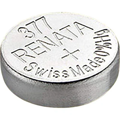 Immagine di Renata Batteria a bottone 377 1.55 V 1 pz. 24 mAh Ossido dargento SR66