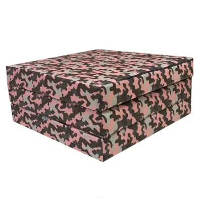 Immagine di FORTISLINE Materasso Pieghevole 180 x 65 7 cm 3 pezzi per ospiti H2 Letto da campeggio Lavabile viaggio in schiuma