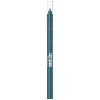 Immagine di Maybelline New York, eyeliner impermeabile con texture gel resistente alle sbavature, colore intenso, penna per tatuaggi, n. 814 Blue Disco (blu)