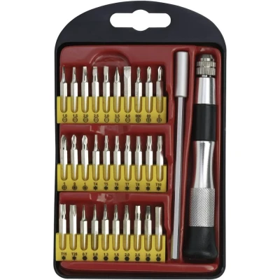 Immagine di Donau Elektronik 821797 Kit inserti 30 parti Taglio, Croce Phillips, Pozidriv, Brugola interna, Profilo a T