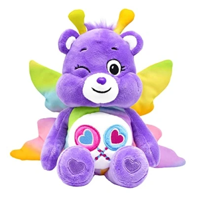 Immagine di Care Bears Orsetta Farfalla della Condivisione, Peluche Soffice, Giocattoli Morbidi per Bambini, Orsacchiotto Soffice e Adorabile, Adatto a Bambine Bambini dai 4 Anni in su, Basic Fun