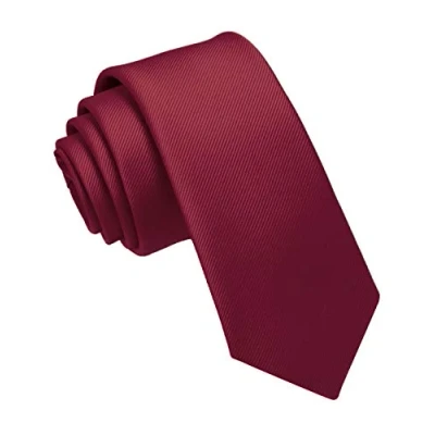 Immagine di JEMYGINS Cravatta Uomo Borgogna in Seta Multicolore Sottile 6CM