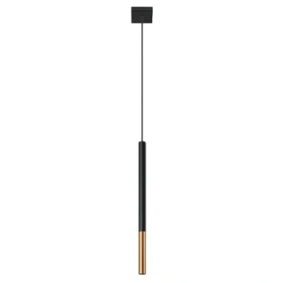 Immagine di SOLLUX lighting Mozaica 1 Lampada a sospensione da soffitto Paralume cilindrico + combinazione di 2 metalli lampadina G9 sostituibile, x 40 W