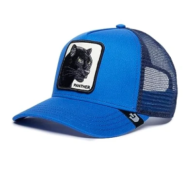 Immagine di Goorin Bros., The Farm Core, Cappello trucker unisex, con chiusura a scatto regolabile sul retro, blu reale (modello Panther), taglia unica, unica