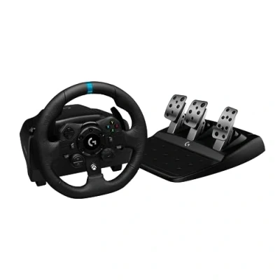 Immagine di Logitech G G923 G, Feedback TRUEFORCE, Pedali Sensibili alla Pressione, Doppia Frizione, Launch Control, Design Tradizionale, per Xbox Series XS, One, PC Nero