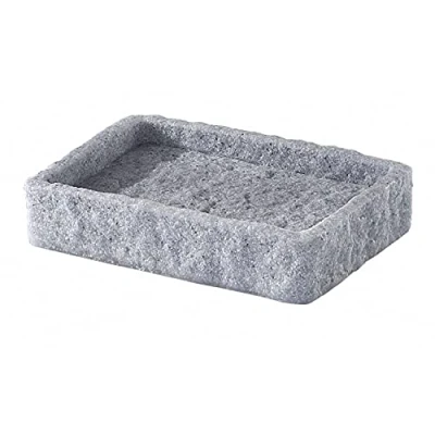 Immagine di Gedy G Canton saponetta Grigio, Misure e Peso: 2,4X12,2X8,6 CM &amp; 0,33 kg, Porta Sapone Solido Realizzato in Resina Sabbia, Finitura Antracite, Design R&amp;S, 2 Anni di Garanzia, Unica