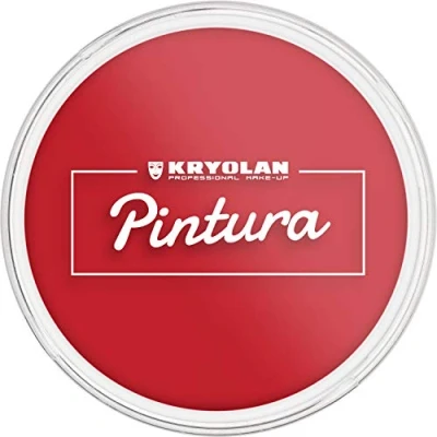 Immagine di Kryolan Pintura Water Color Trucco da 25 ml, colore: Ruby, lavabile, vegano, senza profumo, parabeni, glutine, ideale per bambini, feste, carnevale, Halloween e