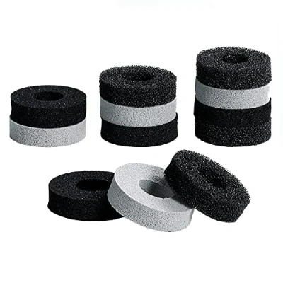 Immagine di TiMOVO 12 Pezzi Ammortizzatori per Thumbstick, Assistente al Movimento di Mira Playstation Portal/Steam Deck/PS5/Xbox One/Switch PRO/Switch, 3 Livelli Resistenza Nero&amp;Grigio