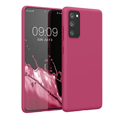 Immagine di kwmobile Custodia Compatibile con Samsung Galaxy S20 FE Cover Back Case per Smartphone in Silicone TPU Protezione Gommata fucsia matt