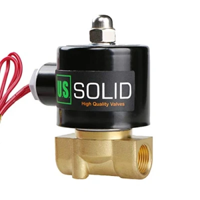 Immagine di U.S. Solid 24V AC 3/8&quot; G Elettrico elettrovalvola Ottone normalmente chiuso Solenoid Valve Azionata direttamente Per Acqua Aria Olio