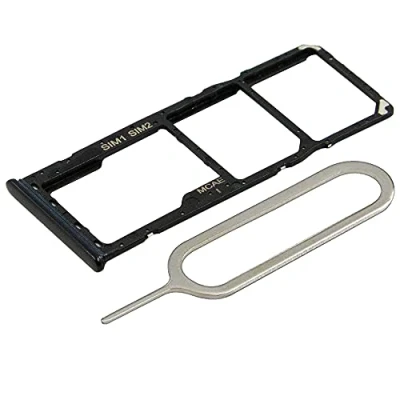 Immagine di MMOBIEL Doppio Vassoio Carta SIM Compatibile con Samsung Galaxy A12 2020 Porta Scheda incl Il Pin della Nero