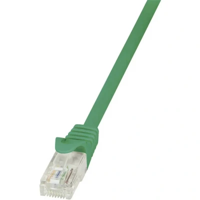Immagine di LogiLink CP2055U RJ45 cavo di rete, patch CAT 6 U/UTP 2.00 m Verde con protezione 1 pz.