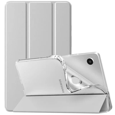 Immagine di TiMOVO Custodia Compatibile con Samsung Galaxy Tab A9 8.7&quot; 2023,Cover Posteriore Sottile e Morbida in TPU Traslucido Smerigliato per Tablet SM X110/X115/X117, Argento Grigio