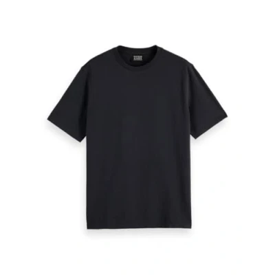 Immagine di Scotch &amp; Soda Regular FIT 3 Crosses Tshirt basic, Uomo, Taglia: Small, Washed black