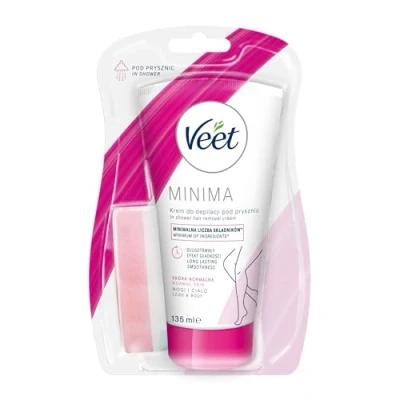 Immagine di Veet, Crema + Cera depilatoria, depilatoria In Shower 135 ml (135 ml, 1 x)