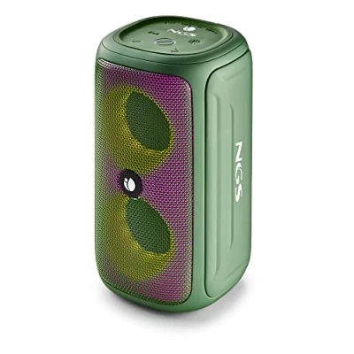 Immagine di NGS ROLLER BEAST GREEN Potente Altoparlante Portatile da 32 W Compatibile con Bluetooth 5.0 e Tecnologia TWA, Luci RGB, IPX5 Resistente all&#039;acqua alla Polvere, Microfono, Vivavoce, Verde.