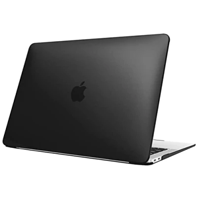 Immagine di FINTIE Custodia Compatibile con MacBook Air 13 2020 2019 2018 (Modello A2337 M1 / A2179 A1932) Sottile Cover Rigid Opaca Protettivo Guscio Case, Nero