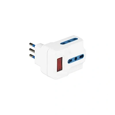 Immagine di Poly Pool PP2387 Adattatore MULTISIZE spina 10A 3 prese 10/16A, Bianco