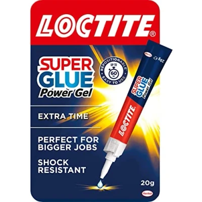 Immagine di Loctite super Glue Power Gel 20 g, adesivo multiuso per riparazioni, forte colla trasparente vari materiali, riparazioni precise, 1 x g (l&#039;imballaggio può variare)
