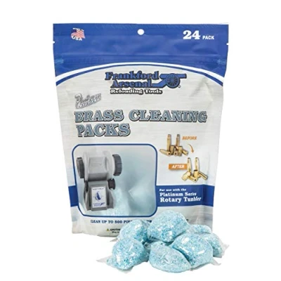 Immagine di Frankford Arsenal Platinum Series 24 Count InstaClean Brass Cleaning Packs with Resealable Bag for Convenient Reloading Transport and Storage Made in USA