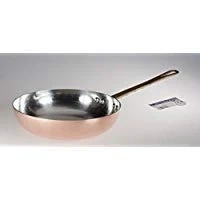 Immagine di Pentole Agnelli Linea Rame Padella con Manico in Liscio, Marrone, 28 cm