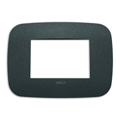 Immagine di Vimar 19683.21 Placca Round, Grafite, 3 moduli