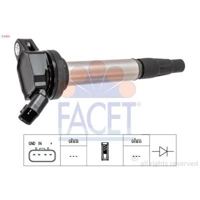 Immagine di FACET 9.6436 Bobina d&#039;accensione TOYOTA: Auris Hatchback, Yaris II Matrix Hatchback