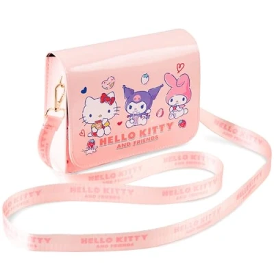 Immagine di Hello Kitty Tracolla Borsa Bambina, Borsette Ragazze Regalo Ragazza e Adolescenti (Rosa)